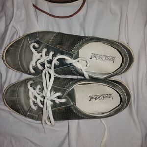 Josef Seibel Men's Lace-Up Sneakers in Olive